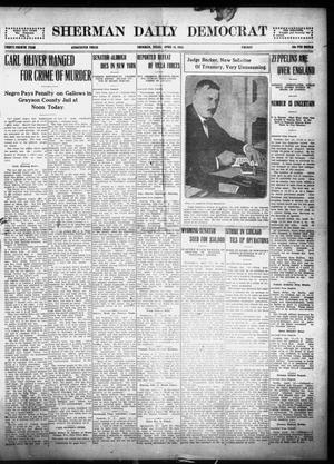 Primary view of object titled 'Sherman Daily Democrat (Sherman, Tex.), Vol. THIRTY-FOURTH YEAR, Ed. 1 Friday, April 16, 1915'.