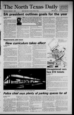 Primary view of object titled 'The North Texas Daily (Denton, Tex.), Vol. 69, No. 2, Ed. 1 Wednesday, September 4, 1985'.