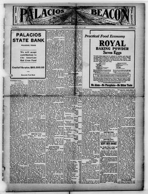 Primary view of object titled 'Palacios Beacon (Palacios, Tex.), Vol. 9, No. 27, Ed. 1 Friday, July 6, 1917'.