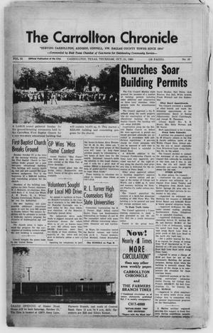 Primary view of object titled 'The Carrollton Chronicle (Carrollton, Tex.), Vol. 61, No. 49, Ed. 1 Thursday, October 21, 1965'.