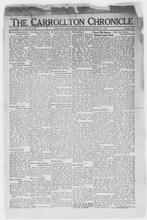 Primary view of object titled 'The Carrollton Chronicle (Carrollton, Tex.), Vol. 34, No. 10, Ed. 1 Friday, January 14, 1938'.