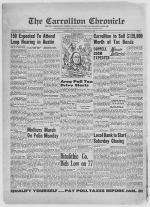 Primary view of object titled 'The Carrollton Chronicle (Carrollton, Tex.), Vol. 52, No. 8, Ed. 1 Friday, January 13, 1956'.