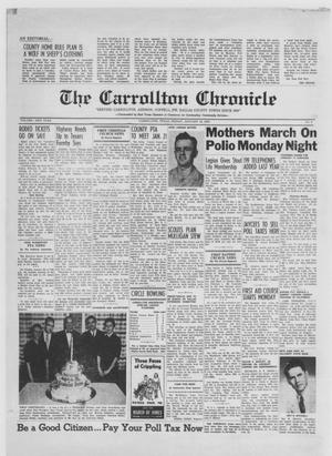 Primary view of object titled 'The Carrollton Chronicle (Carrollton, Tex.), Vol. 55, No. 8, Ed. 1 Friday, January 16, 1959'.
