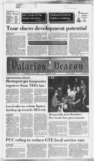 Primary view of object titled 'Palacios Beacon (Palacios, Tex.), Vol. 82, No. 29, Ed. 1 Wednesday, July 19, 1989'.