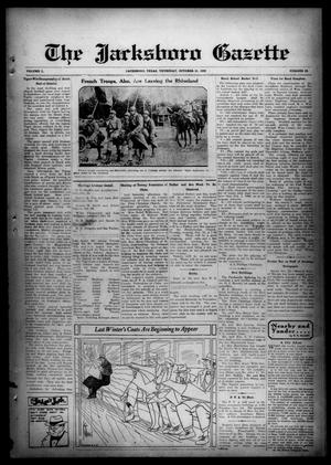 Primary view of object titled 'The Jacksboro Gazette (Jacksboro, Tex.), Vol. 50, No. 22, Ed. 1 Thursday, October 31, 1929'.