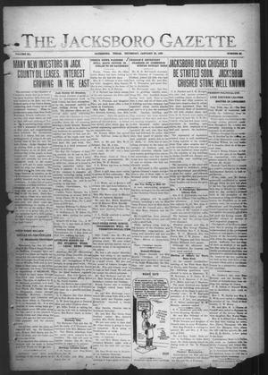 Primary view of object titled 'The Jacksboro Gazette (Jacksboro, Tex.), Vol. 40, No. 35, Ed. 1 Thursday, January 29, 1920'.