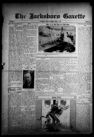 Primary view of object titled 'The Jacksboro Gazette (Jacksboro, Tex.), Vol. 50, No. 46, Ed. 1 Thursday, April 17, 1930'.