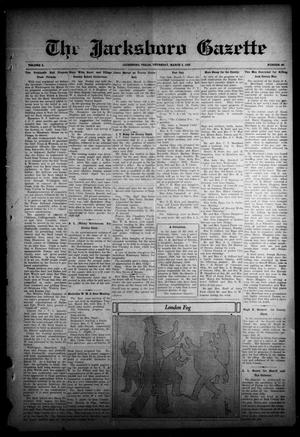 Primary view of object titled 'The Jacksboro Gazette (Jacksboro, Tex.), Vol. 50, No. 40, Ed. 1 Thursday, March 6, 1930'.