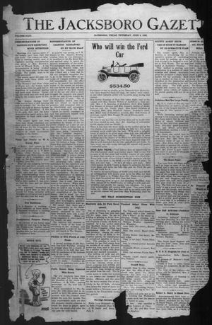 Primary view of object titled 'The Jacksboro Gazette (Jacksboro, Tex.), Vol. 43, No. 2, Ed. 1 Thursday, June 8, 1922'.