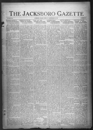 Primary view of object titled 'The Jacksboro Gazette (Jacksboro, Tex.), Vol. 42, No. 17, Ed. 1 Thursday, September 22, 1921'.