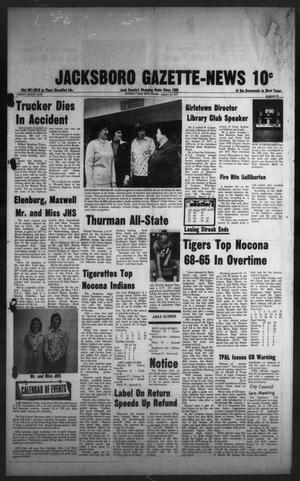 Primary view of object titled 'Jacksboro Gazette-News (Jacksboro, Tex.), Vol. 98, No. 36, Ed. 1 Monday, January 24, 1977'.