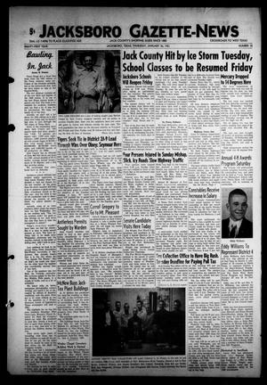 Primary view of object titled 'Jacksboro Gazette-News (Jacksboro, Tex.), Vol. EIGHTY-FIRST YEAR, No. 35, Ed. 1 Thursday, January 26, 1961'.