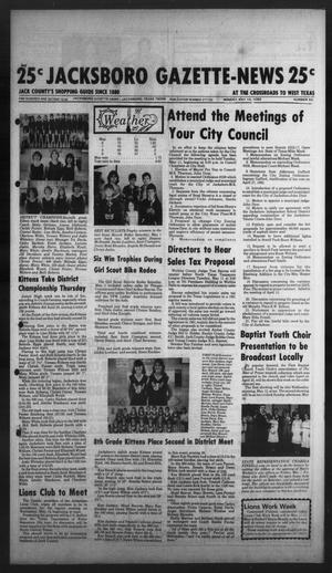 Primary view of object titled 'Jacksboro Gazette-News (Jacksboro, Tex.), Vol. 102, No. 52, Ed. 1 Monday, May 10, 1982'.
