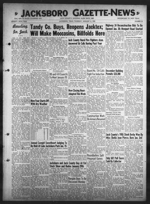 Primary view of object titled 'Jacksboro Gazette-News (Jacksboro, Tex.), Vol. 75, No. 32, Ed. 1 Thursday, January 6, 1955'.