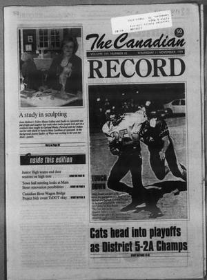 Primary view of object titled 'The Canadian Record (Canadian, Tex.), Vol. 109, No. 45, Ed. 1 Thursday, November 11, 1999'.