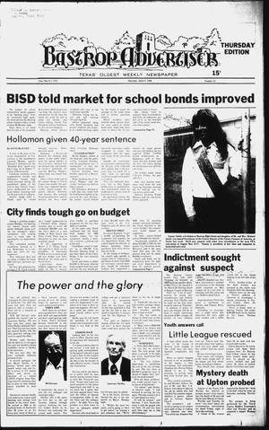 Primary view of object titled 'The Bastrop Advertiser (Bastrop, Tex.), No. 14, Ed. 1 Thursday, April 17, 1980'.