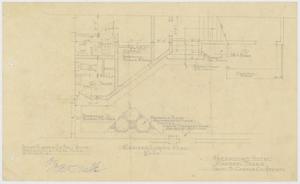 Primary view of object titled 'Paramount Hotel Remodel, Ranger, Texas: Revised Lobby Plan'.
