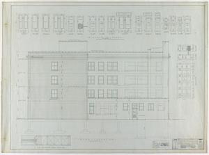 Primary view of object titled 'Frank Roberts' Hotel, San Angelo, Texas: Exterior Elevation and Diagrams'.