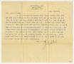 Letter: [Letter from Dr. James Steele to Dr. Joseph Pound, August 31, 1910]