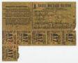 Primary view of [Sheet of "A" Basic Mileage Ration Stamps Belonging to F. D. Wyatt]
