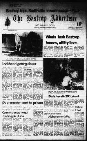Primary view of object titled 'The Bastrop Advertiser and County News (Bastrop, Tex.), No. 53, Ed. 1 Monday, August 31, 1981'.