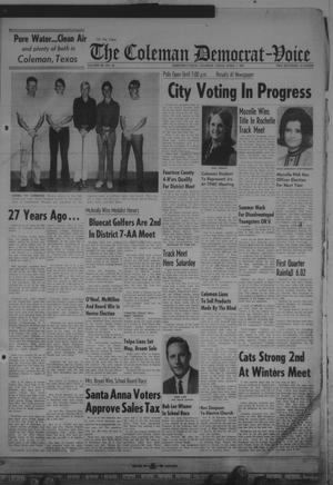 Primary view of object titled 'The Coleman Democrat-Voice (Coleman, Tex.), Vol. 89, No. 45, Ed. 1 Tuesday, April 7, 1970'.