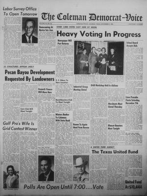 Primary view of object titled 'The Coleman Democrat-Voice (Coleman, Tex.), Vol. 84, No. 22, Ed. 1 Tuesday, November 3, 1964'.