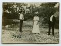 Photograph: [Photograph of Three Individuals at Rowlett Creek]