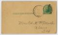 Postcard: [Postcard from Robert Matlock to Edna Matlock, March 21, 1933]