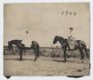 Photograph: [Photograph of Nelle Turney and her Friend Riding Horses]