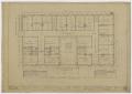 Technical Drawing: Bob Evans' Hotel, Dublin, Texas: Second Floor Plan