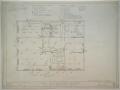 Technical Drawing: Hotel Building, Gorman, Texas: First Floor Mechanical Plan