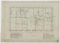 Technical Drawing: Bob Evans' Hotel, Dublin, Texas: First Floor Plan