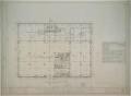 Technical Drawing: Hotel Building, Gorman, Texas: First Floor Plan