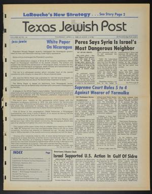 Primary view of object titled 'Texas Jewish Post (Fort Worth, Tex.), Vol. 40, No. 14, Ed. 1 Thursday, April 3, 1986'.