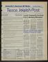 Primary view of Texas Jewish Post (Fort Worth, Tex.), Vol. 40, No. 18, Ed. 1 Thursday, May 1, 1986