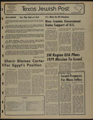 Primary view of object titled 'Texas Jewish Post (Fort Worth, Tex.), Vol. 33, No. 2, Ed. 1 Thursday, January 11, 1979'.