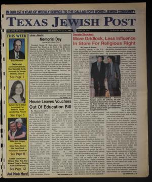 Primary view of object titled 'Texas Jewish Post (Fort Worth, Tex.), Vol. 55, No. 22, Ed. 1 Thursday, May 31, 2001'.