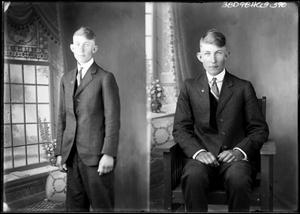 Primary view of object titled '[Two Portraits of Unknown Man]'.