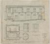 Technical Drawing: Masonic Temple, Ranger, Texas: Section and Ticket Booth Plan