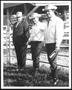 Photograph: [Photograph of Hilmar Moore and two men from the King Ranch]