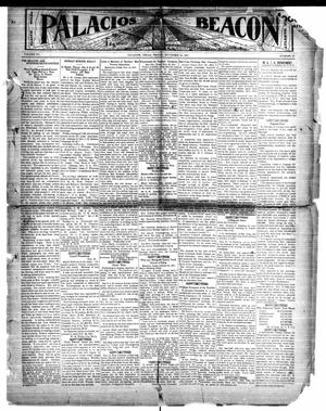 Primary view of object titled 'Palacios Beacon (Palacios, Tex.), Vol. 3, No. 47, Ed. 1 Friday, November 24, 1911'.