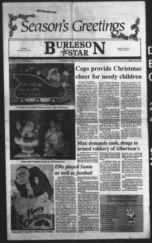 Primary view of object titled 'Burleson Star (Burleson, Tex.), Vol. 28, No. 21, Ed. 1 Thursday, December 24, 1992'.