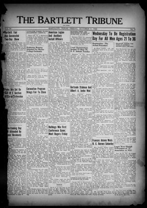 Primary view of object titled 'The Bartlett Tribune and News (Bartlett, Tex.), Vol. 54, No. 4, Ed. 1, Friday, October 11, 1940'.