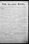 Newspaper: The Llano News. (Llano, Tex.), Vol. 33, No. 13, Ed. 1 Thursday, Septe…