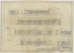 Primary view of object titled 'High School Building Rebuild, Haskell, Texas: Elevations'.