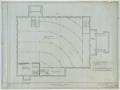 Technical Drawing: First Christian Church, Lufkin, Texas: Basement Plan