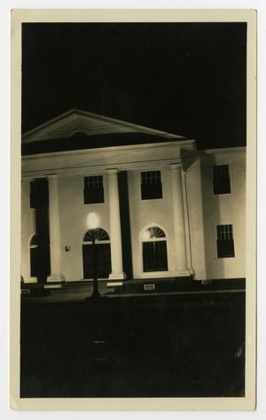 Primary view of object titled '[Building at Night]'.