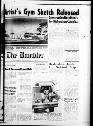 Primary view of object titled 'Texas Wesleyan Rambler (Fort Worth, Tex.), Vol. 43, No. 15, Ed. 1 Wednesday, January 22, 1969'.