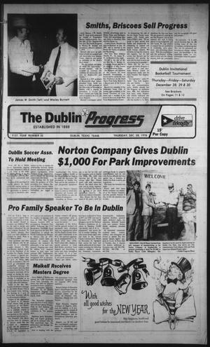 Primary view of object titled 'The Dublin Progress (Dublin, Tex.), Vol. 91, No. 30, Ed. 1 Thursday, December 28, 1978'.